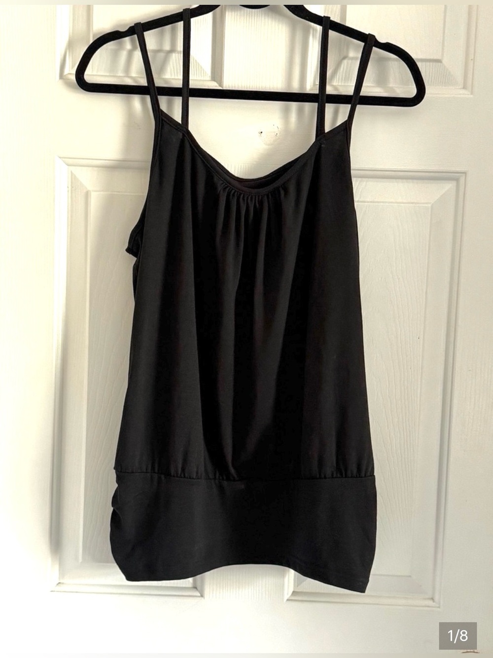 Women's Black Double-Strap Cami Tank - Sleek Everyday Layering